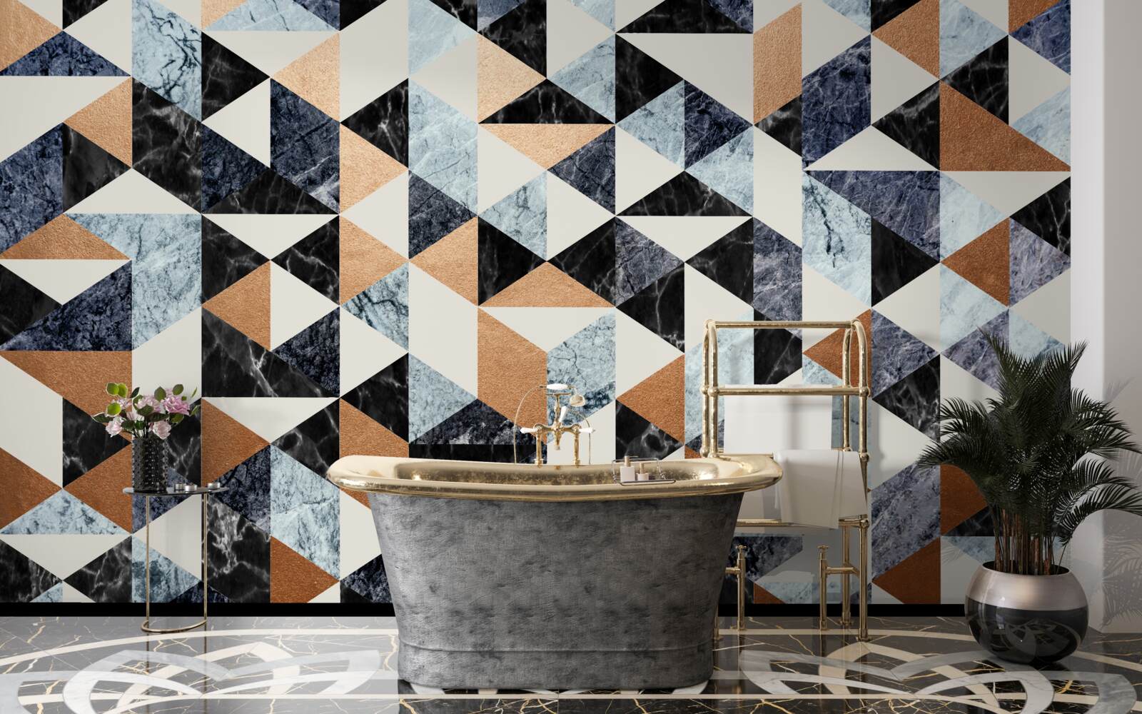 Fototapet panou abstract cu personaje multicolore