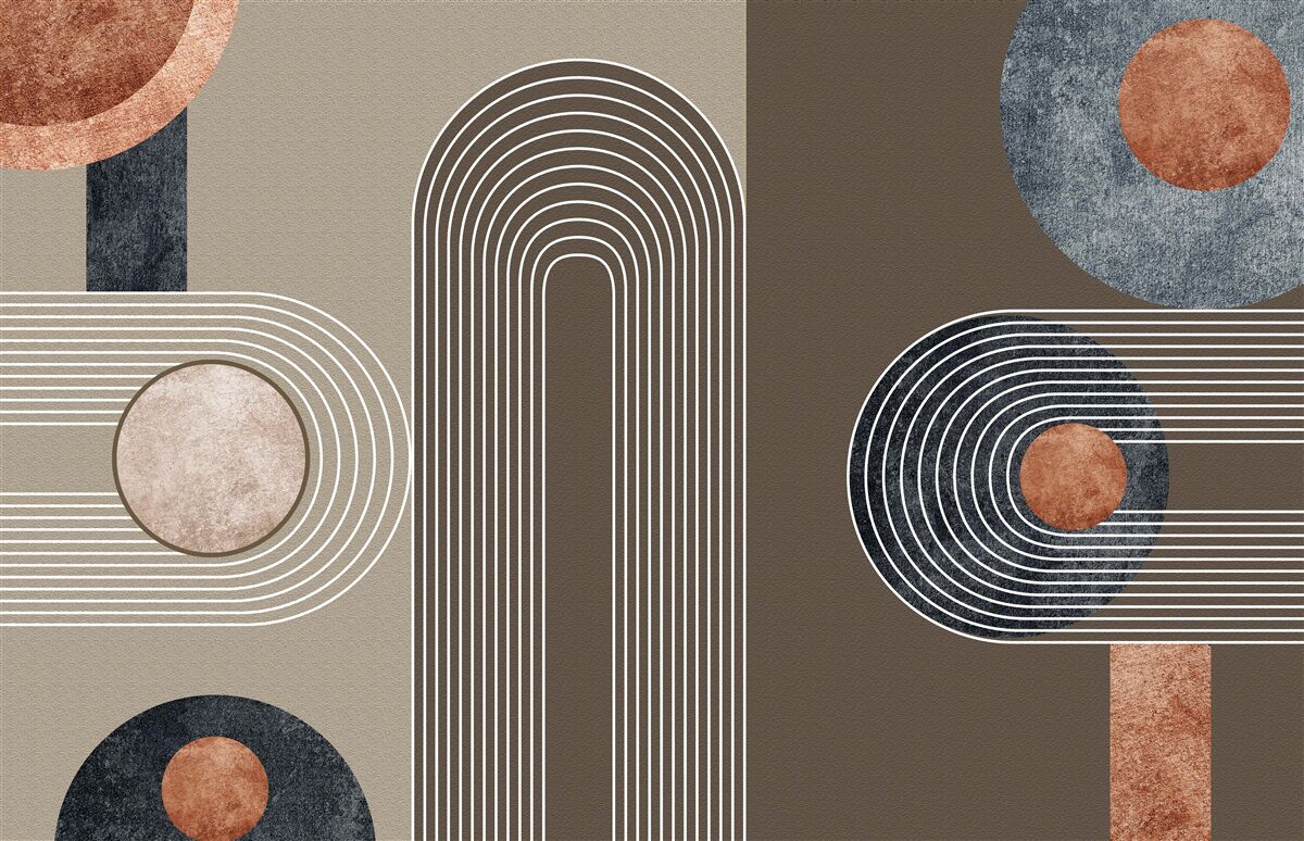 Fototapet liniile curg ușor de la una la alta