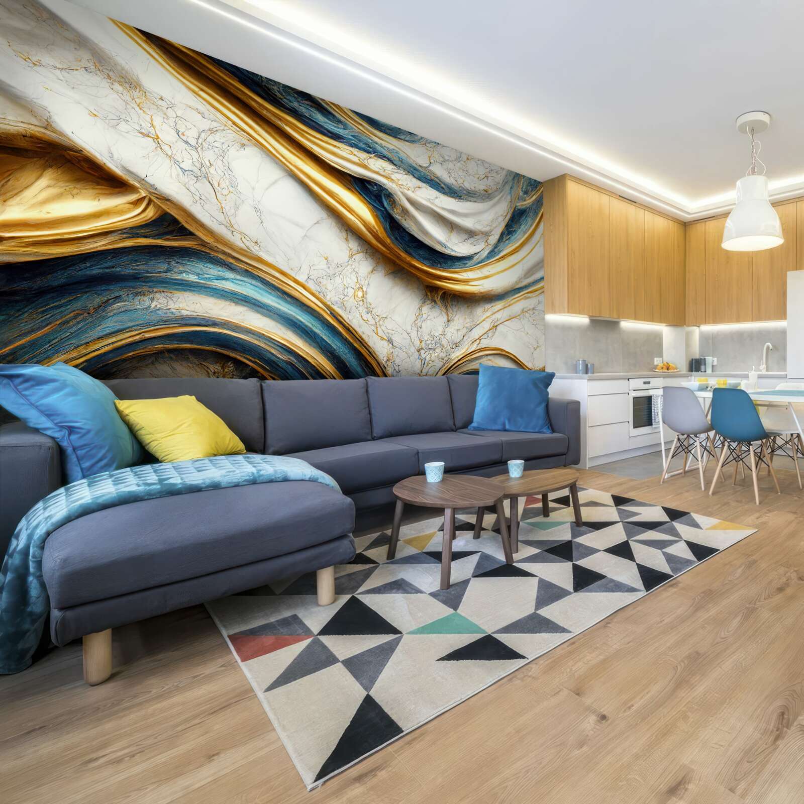 Fototapet patru opțiuni de nuanțe de marmură