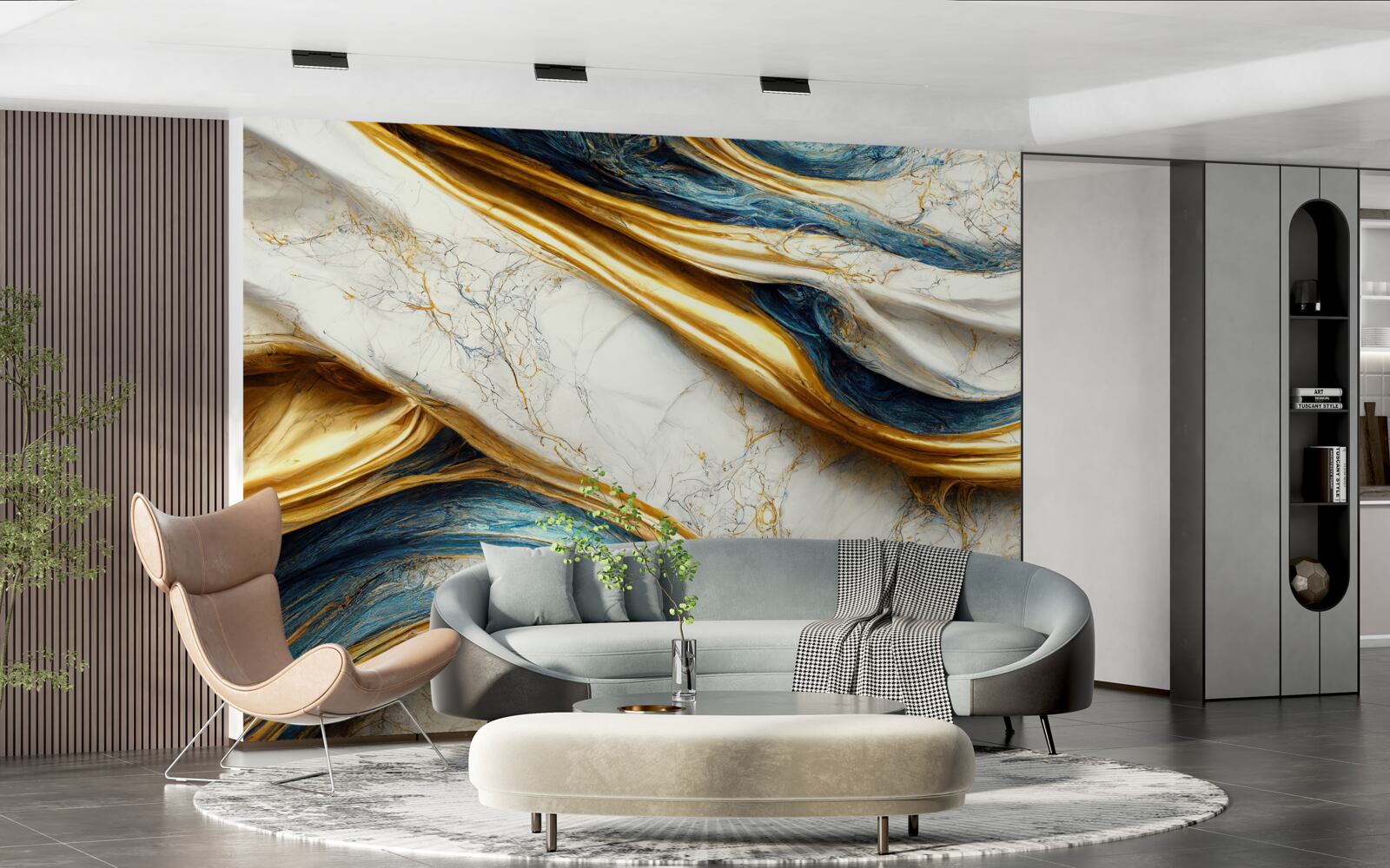 Fototapet patru opțiuni de nuanțe de marmură