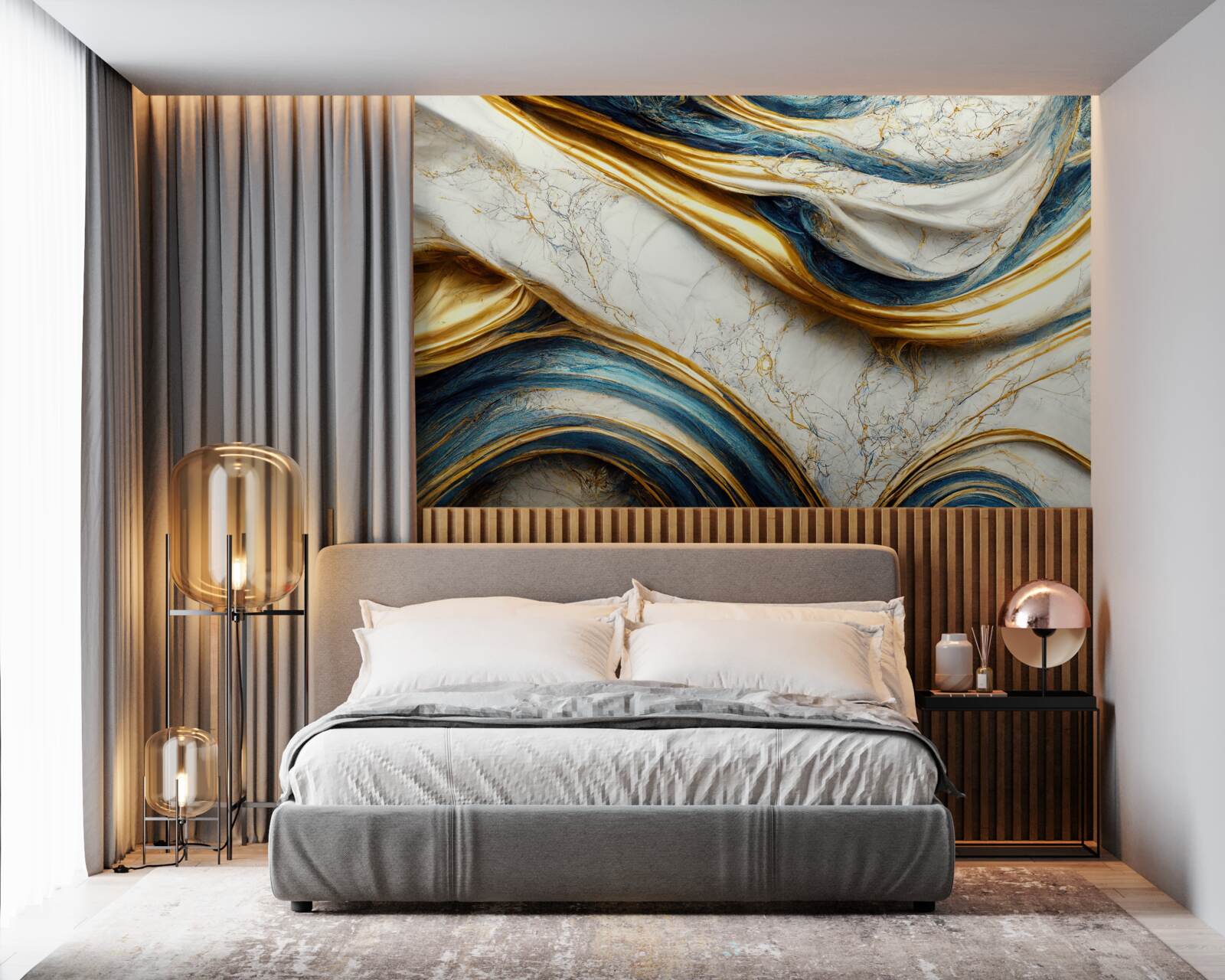 Fototapet patru opțiuni de nuanțe de marmură