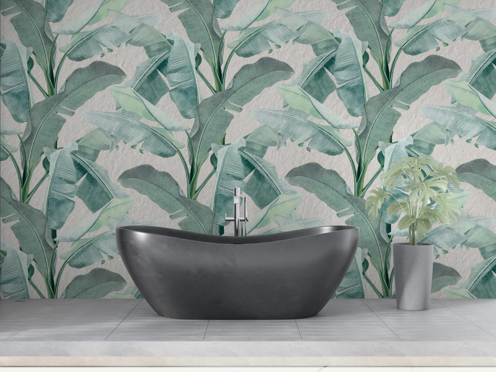 Fototapet frunzele de ferigă sunt verde deschis