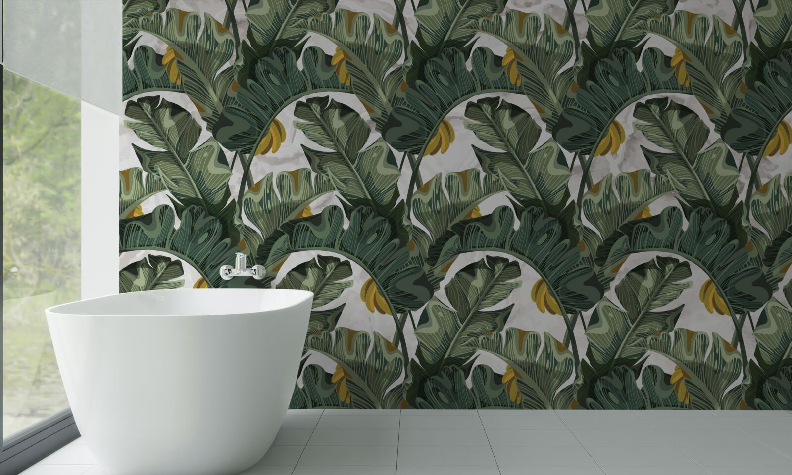 Fototapet imagine abstractă de frunze de ferigă