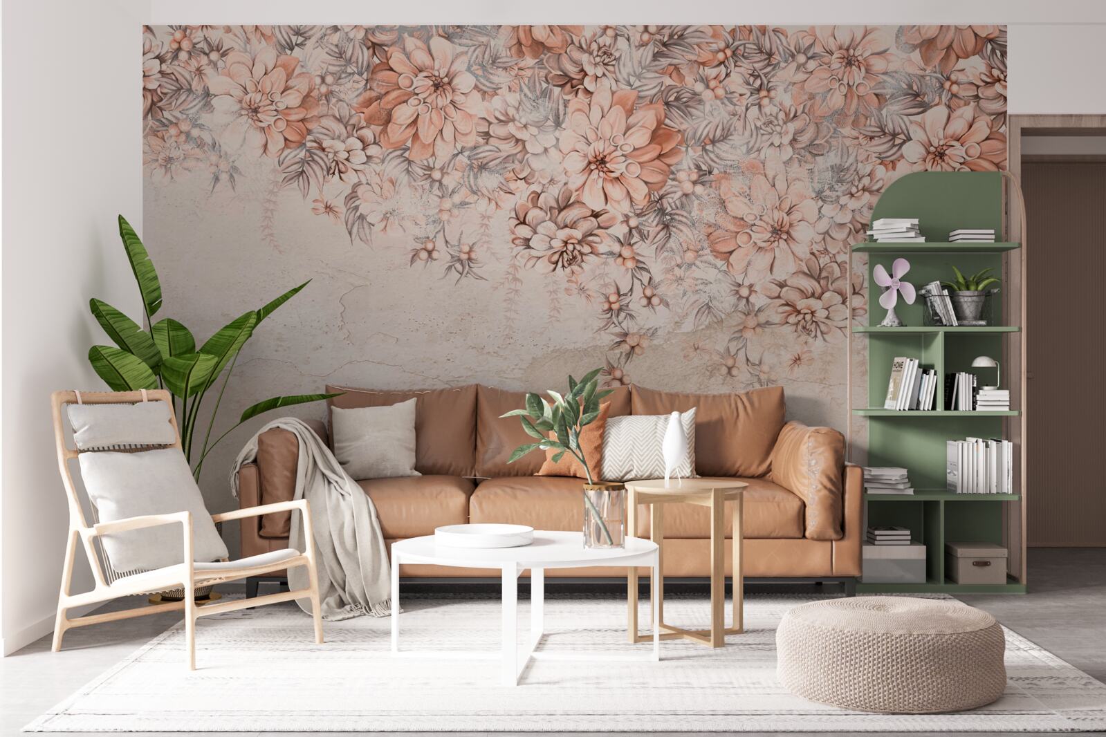 Fototapet mulți muguri mari