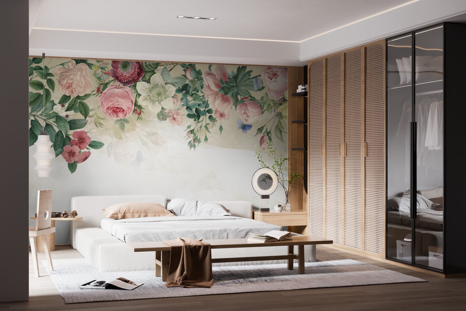 Fototapet muguri roz în diferite nuanțe