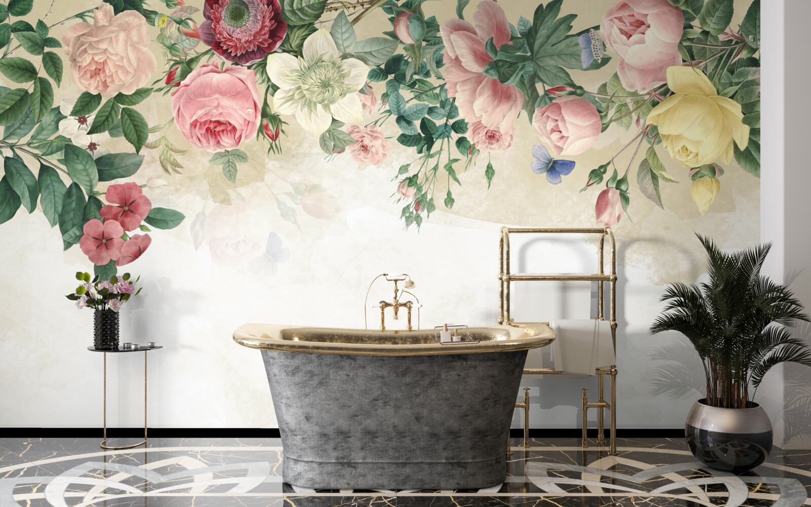 Fototapet muguri roz în diferite nuanțe