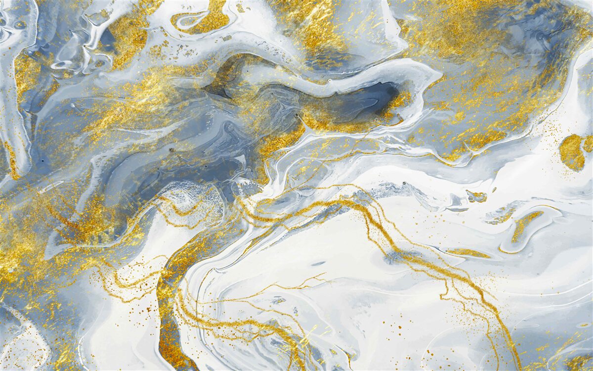 Fototapet marmură albastră cu incrustații de aur