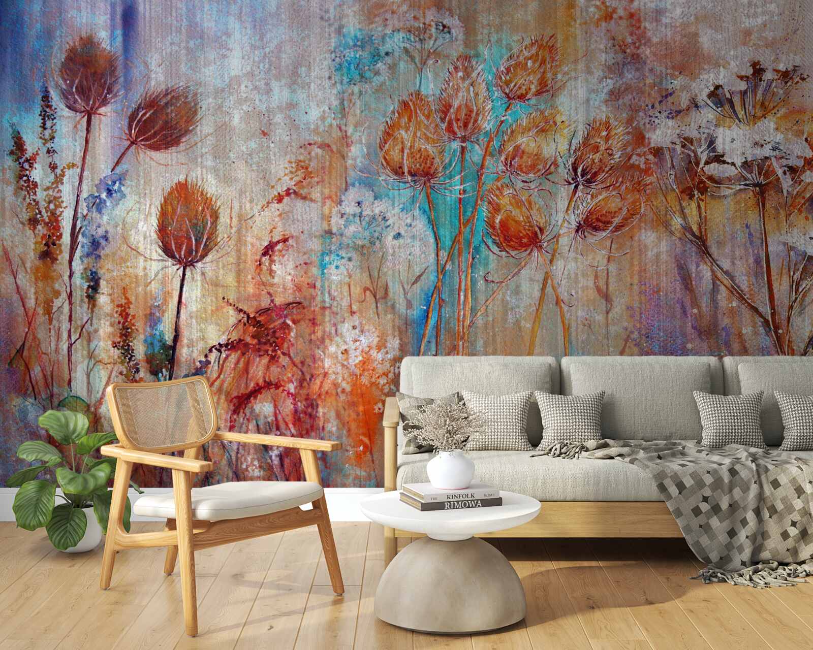 Fototapet varietate de culori de înflorire