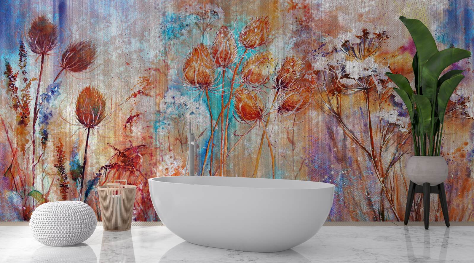 Fototapet varietate de culori de înflorire