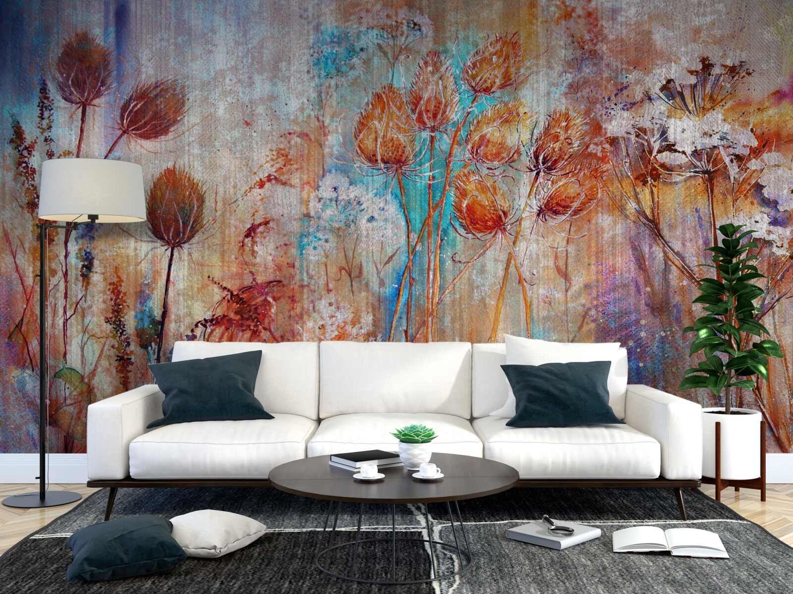 Fototapet varietate de culori de înflorire