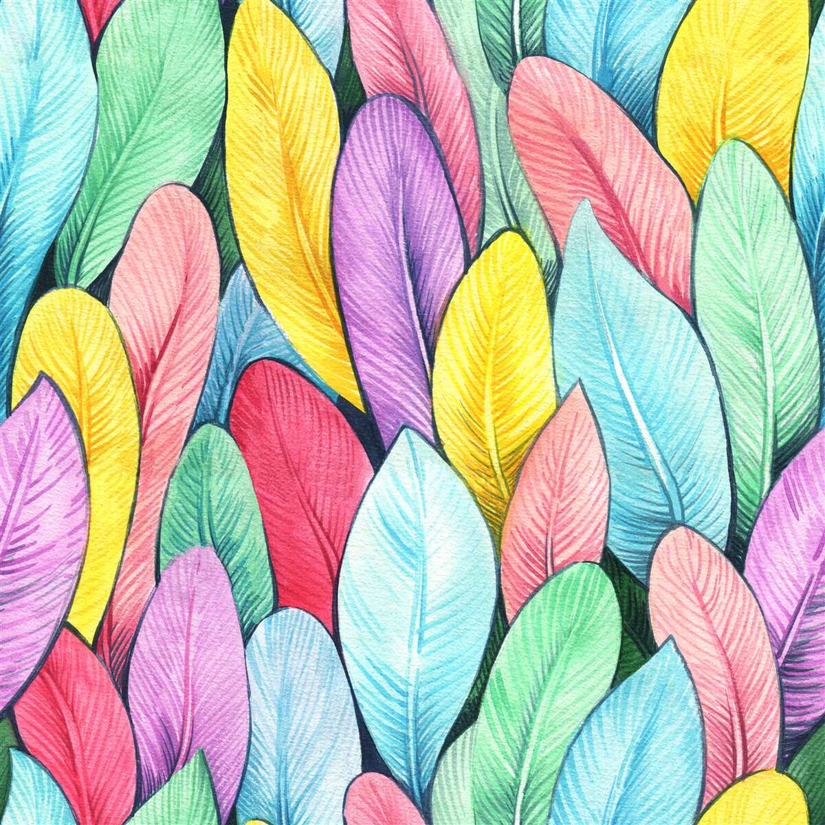 Fototapet frunze multicolore de toamnă strălucitoare