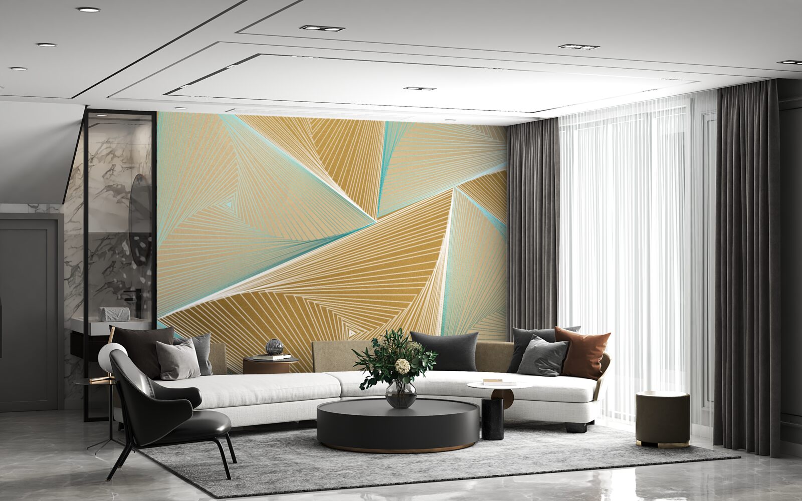 Fototapet atracție acvamarin