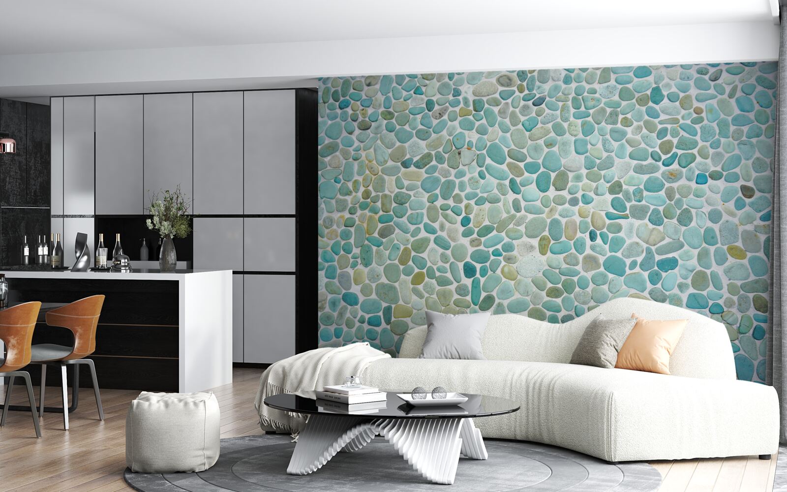 Fototapet pietre albastre ale mării