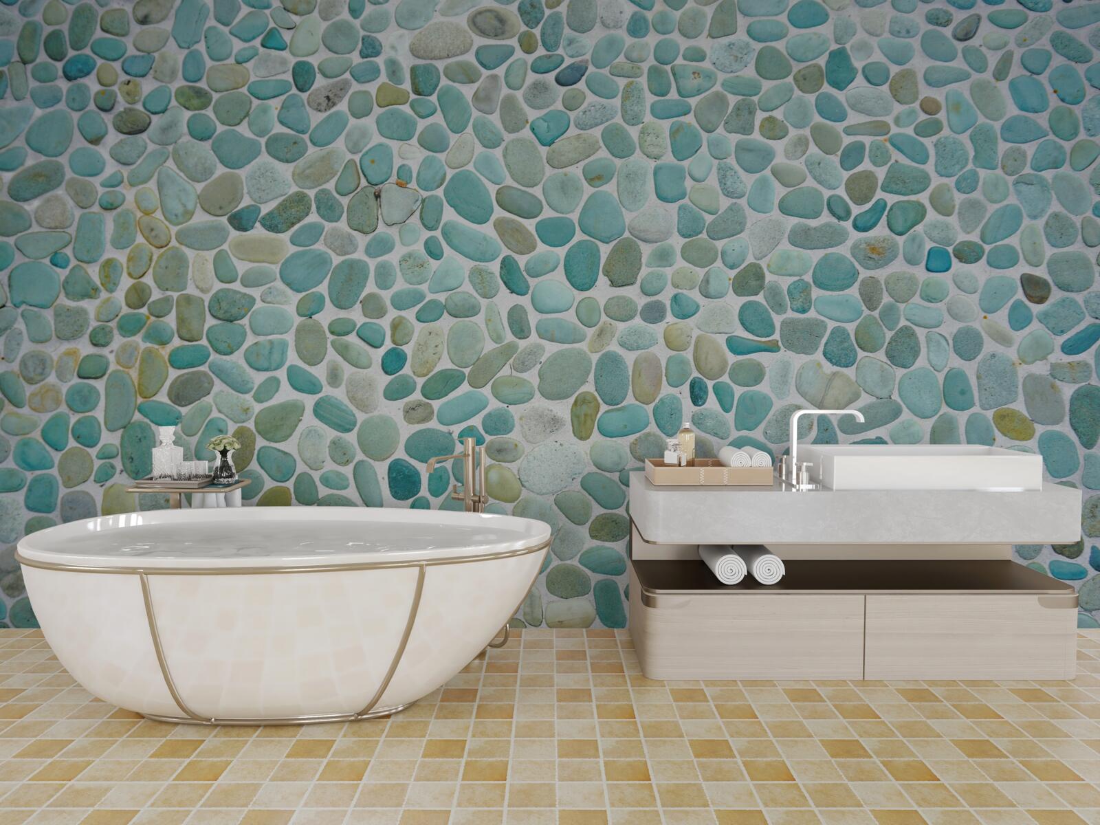 Fototapet pietre albastre ale mării