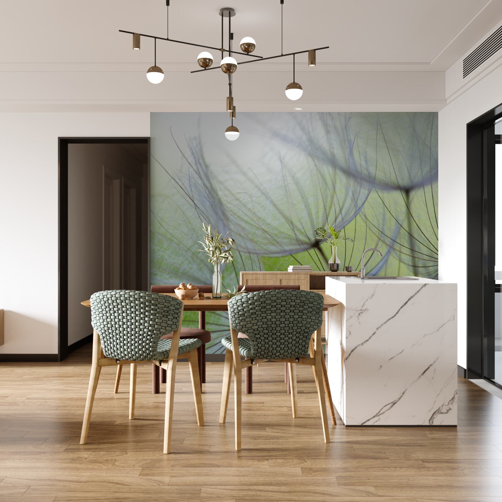 Fototapet păpădiile s-au ofilit în toamnă