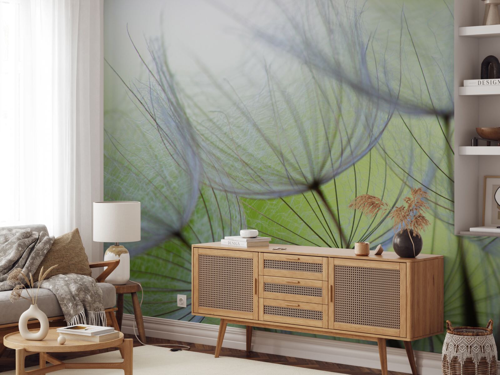 Fototapet păpădiile s-au ofilit în toamnă