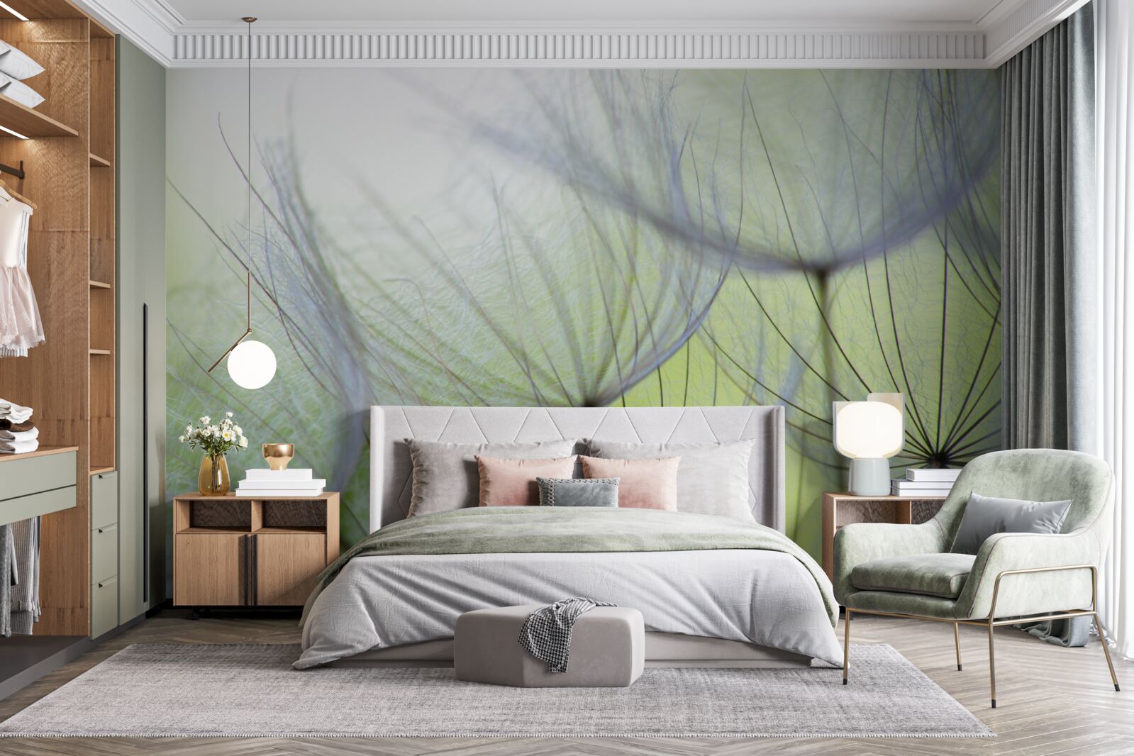 Fototapet păpădiile s-au ofilit în toamnă