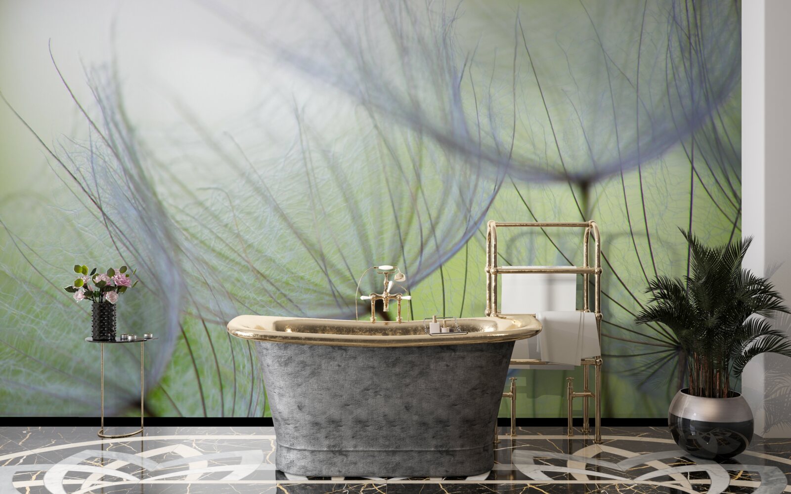 Fototapet păpădiile s-au ofilit în toamnă