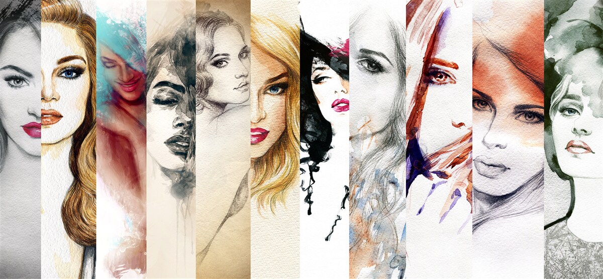 Fototapet imagini ale femeilor