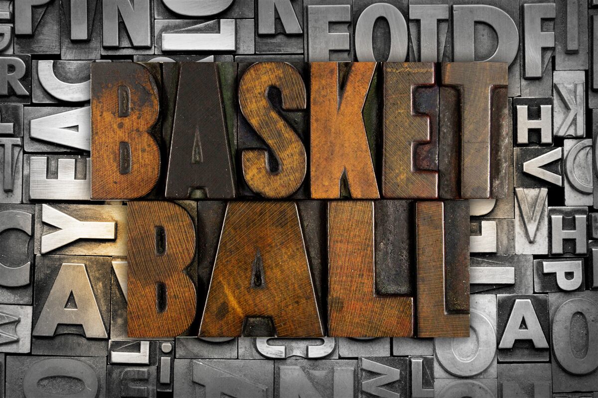 Fototapet "baschet" gravat pe metal