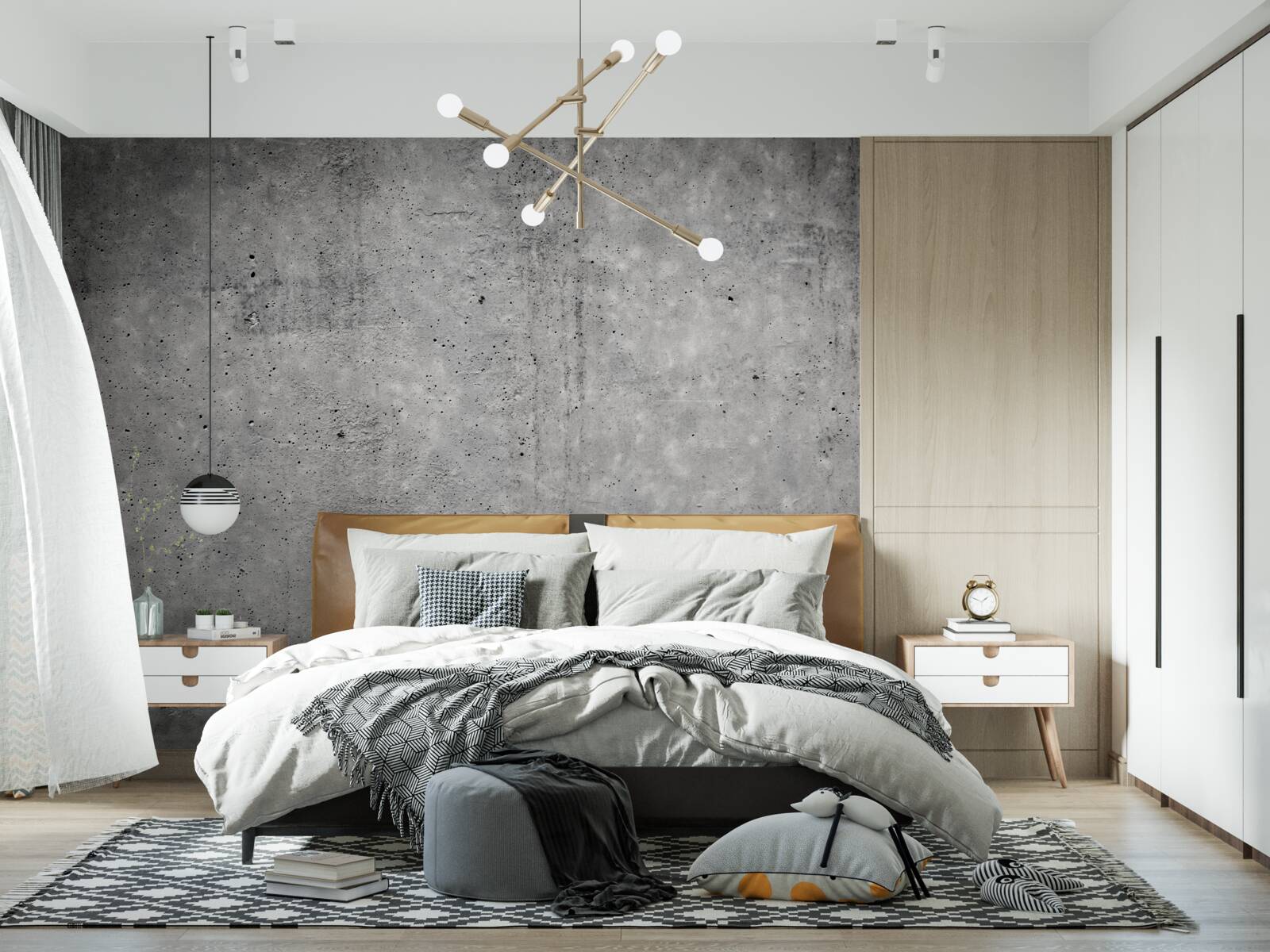 Fototapet fundal gri încețoșat