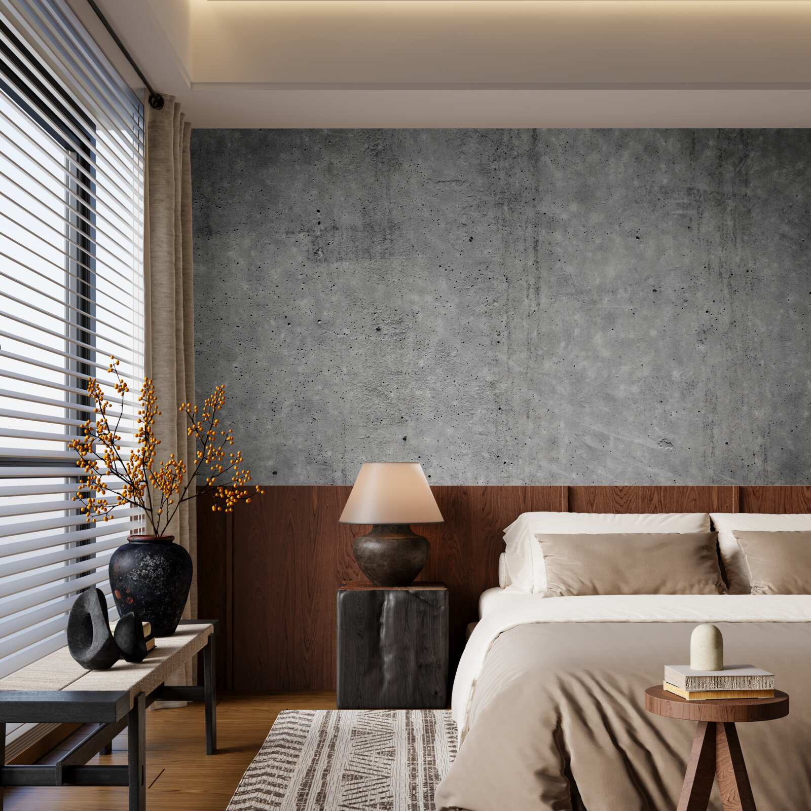 Fototapet fundal gri încețoșat