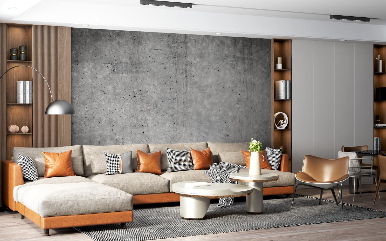 Fototapet fundal gri încețoșat