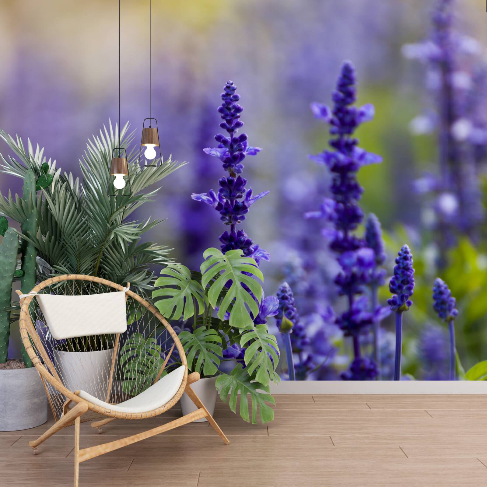 Fototapet fotografie macro a lavandei purpurii