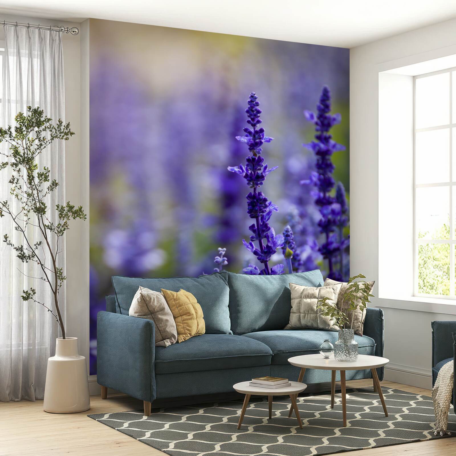 Fototapet fotografie macro a lavandei purpurii