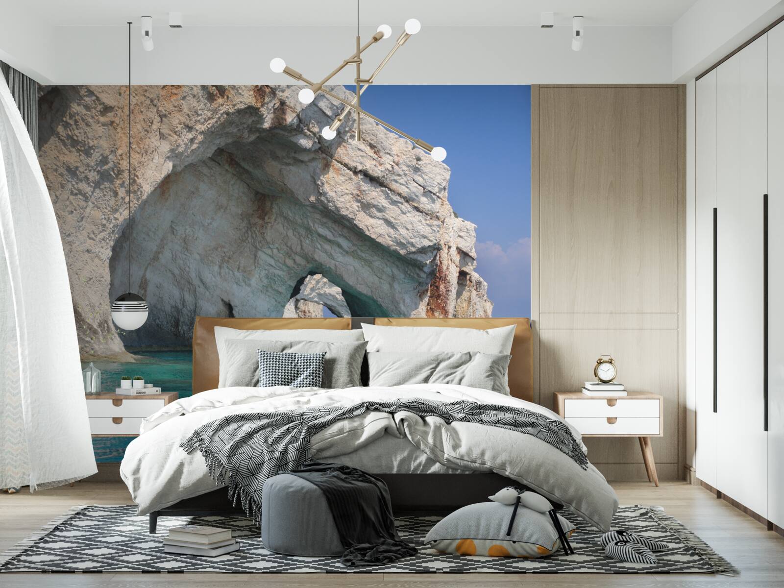 Fototapet stânci lângă ocean