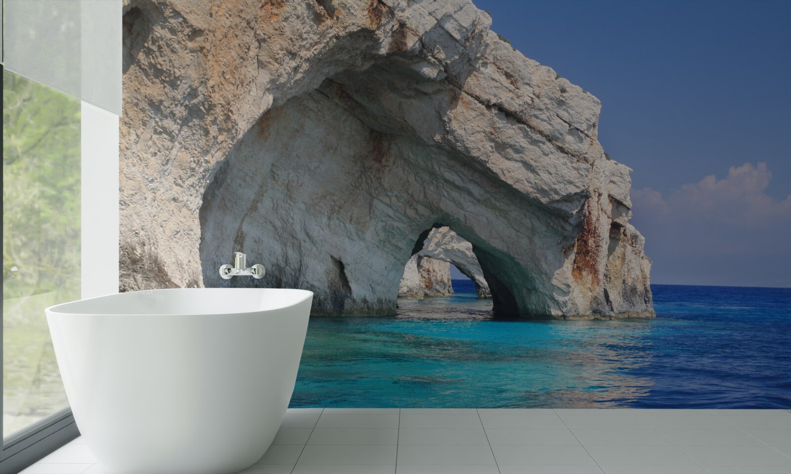 Fototapet stânci lângă ocean