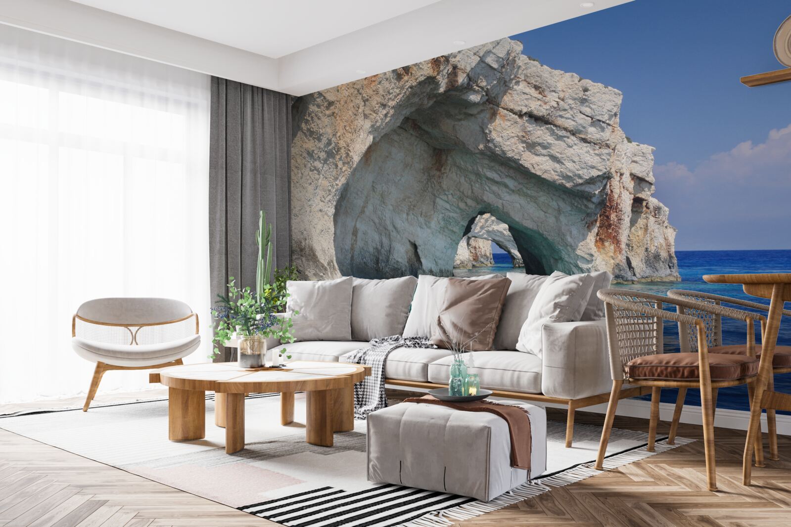 Fototapet stânci lângă ocean