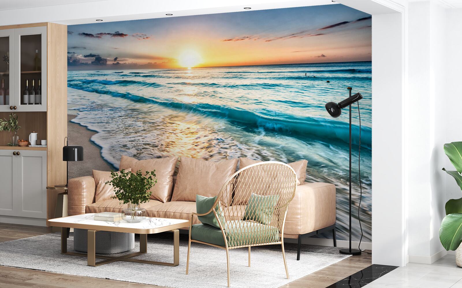 Fototapet marea în lumina soarelui