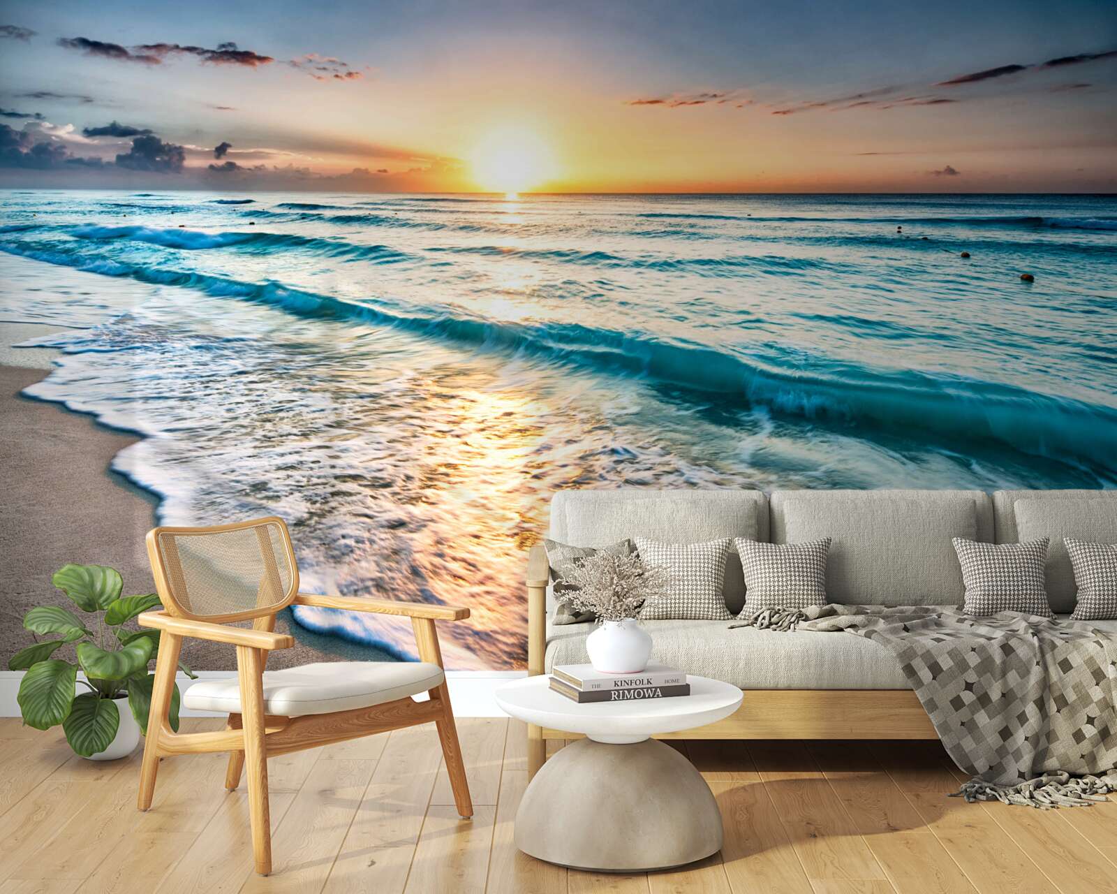 Fototapet marea în lumina soarelui