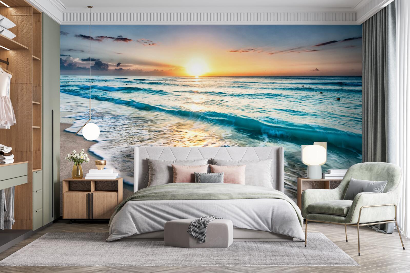 Fototapet marea în lumina soarelui