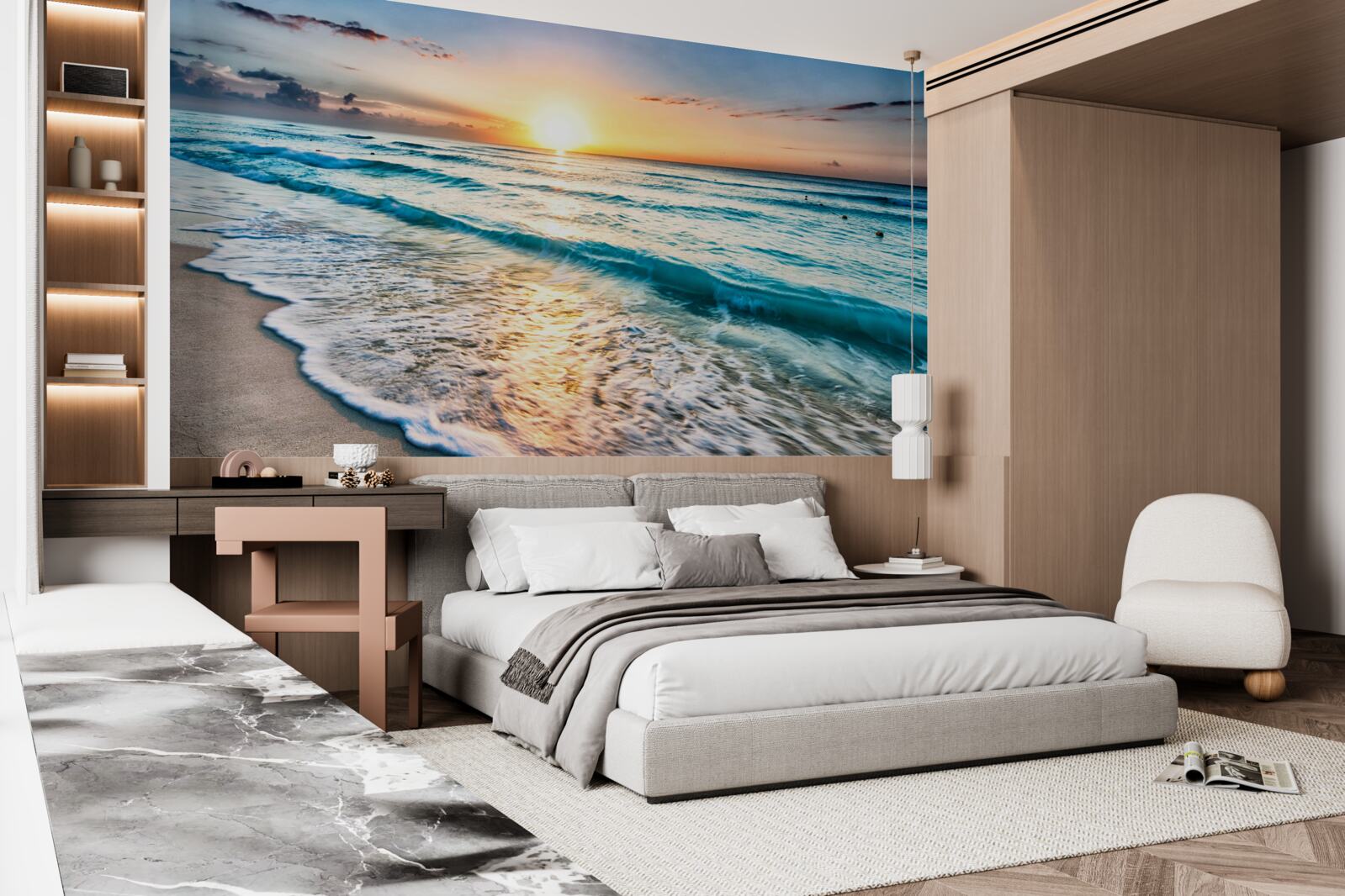 Fototapet marea în lumina soarelui