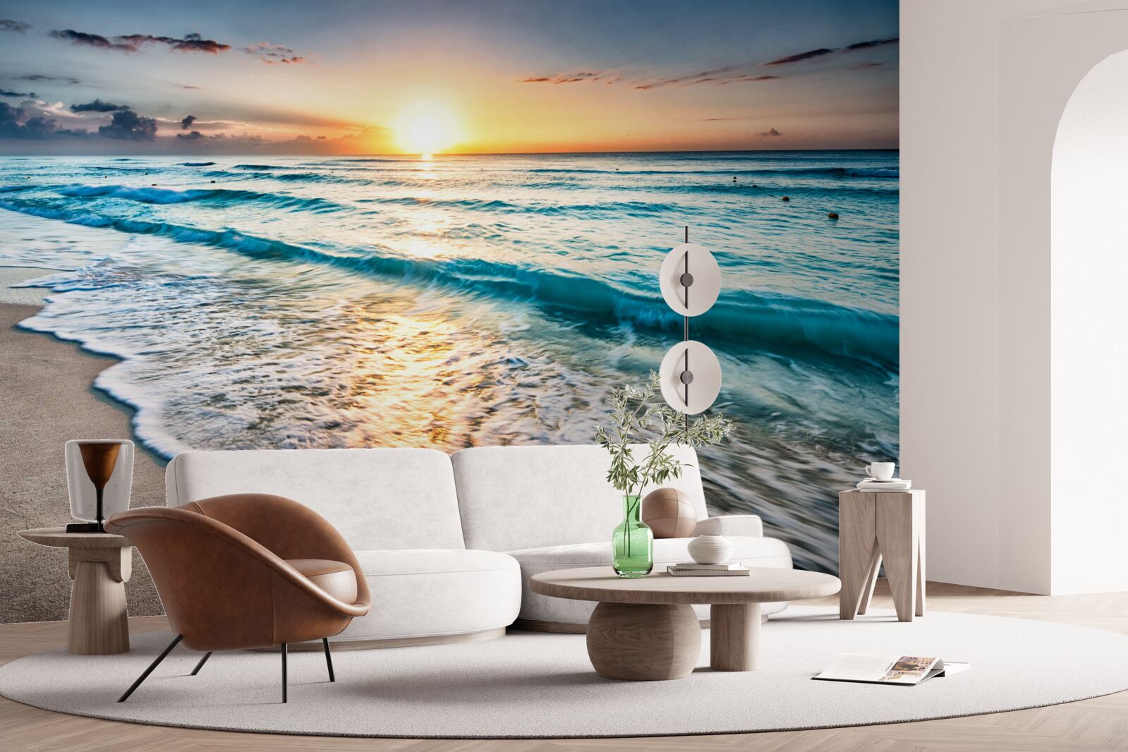 Fototapet marea în lumina soarelui