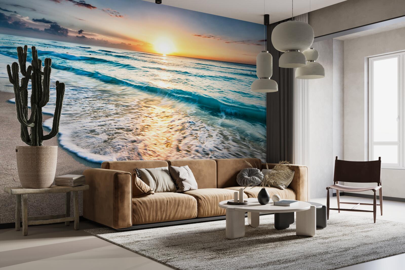 Fototapet marea în lumina soarelui