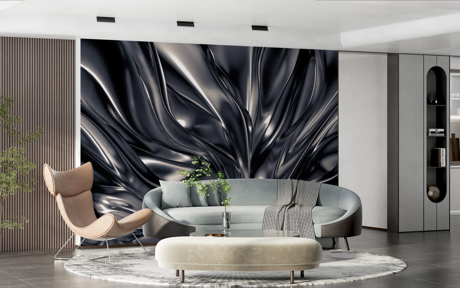 Fototapet picături de apă într-un lac de noapte