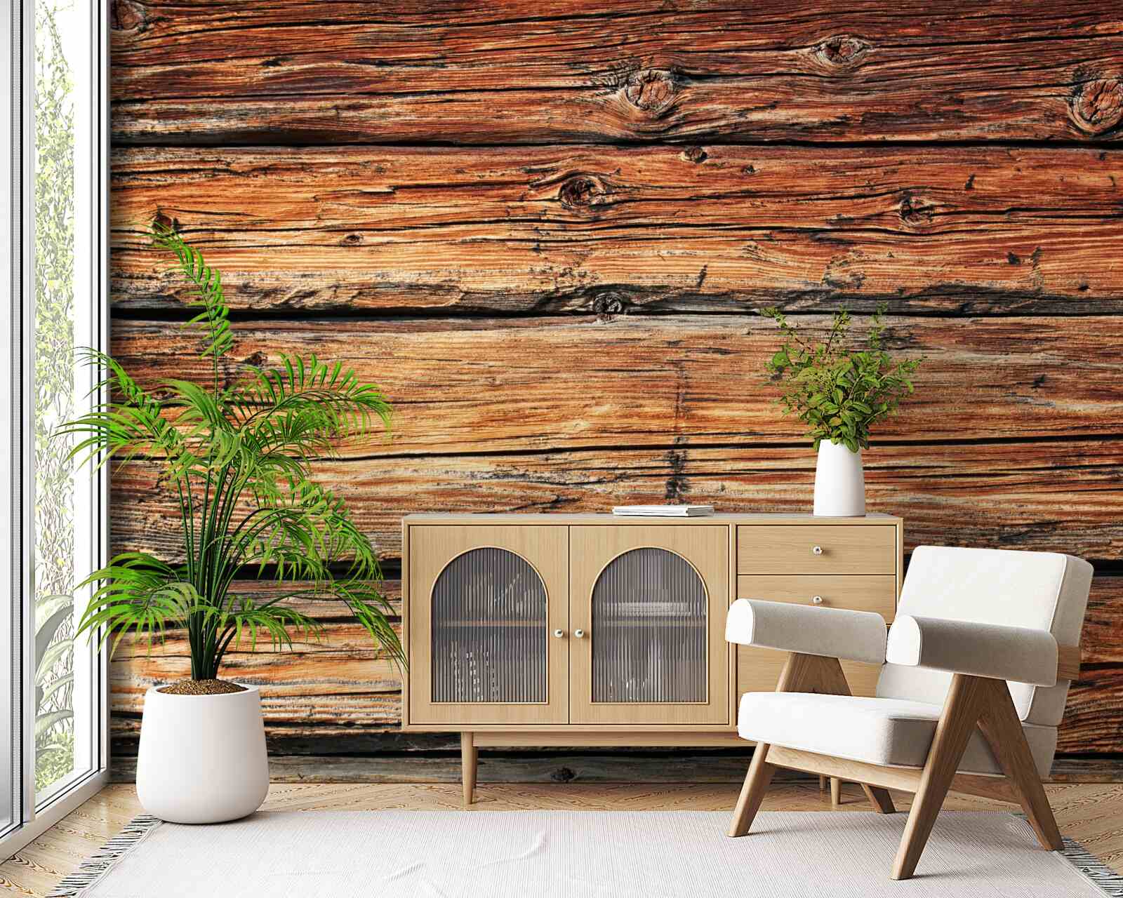 Fototapet placă de lemn ușor neprotejată