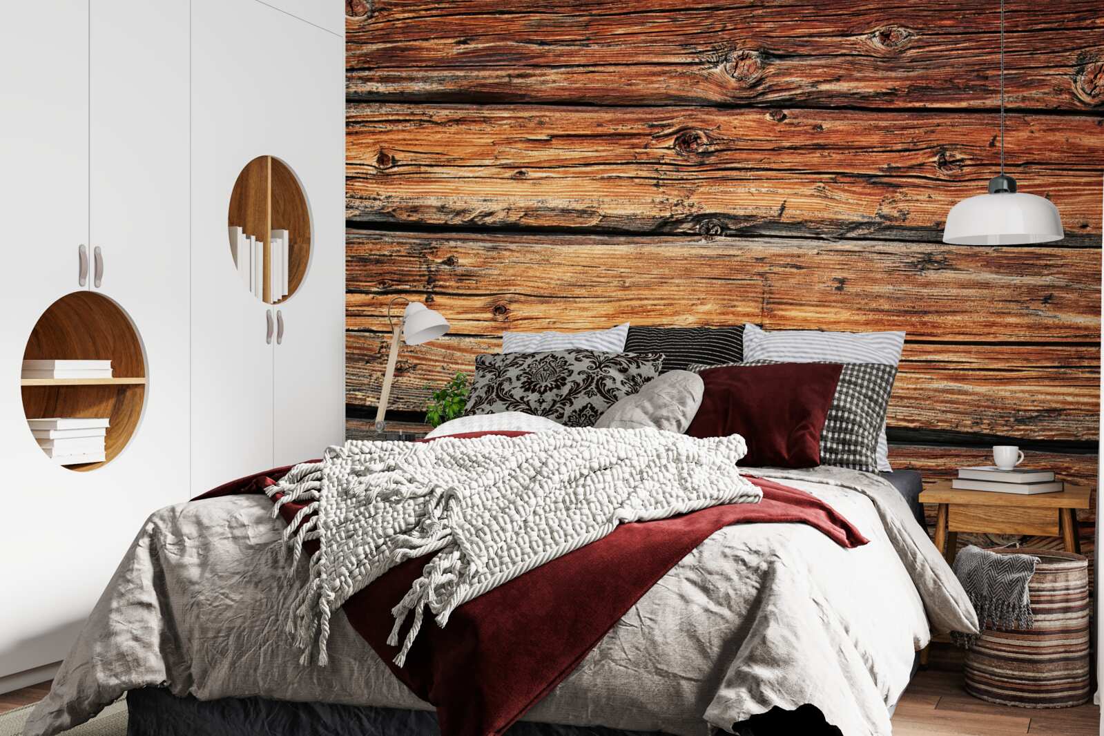 Fototapet placă de lemn ușor neprotejată