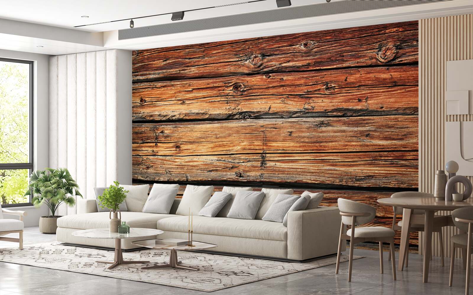 Fototapet placă de lemn ușor neprotejată