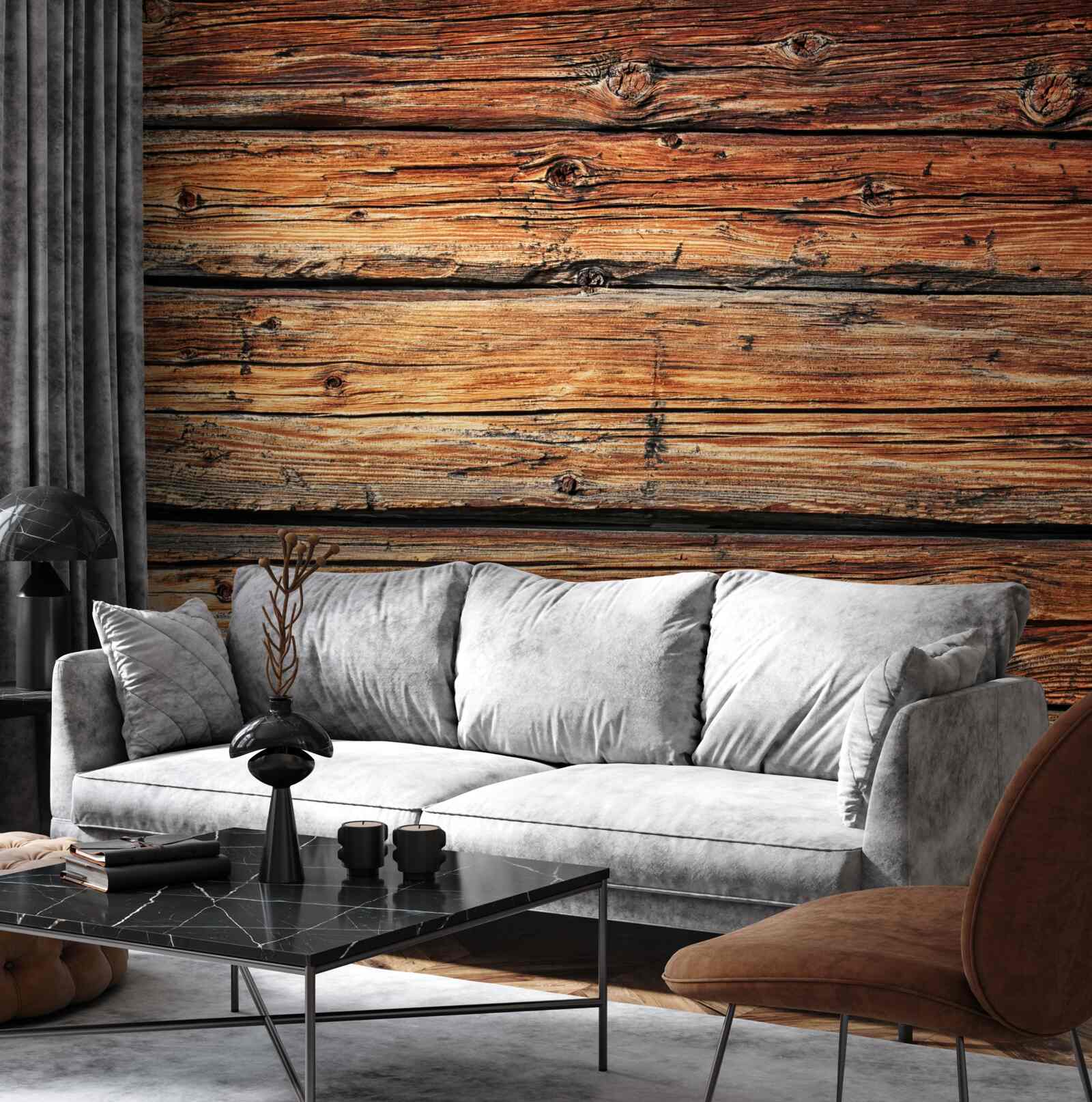 Fototapet placă de lemn ușor neprotejată