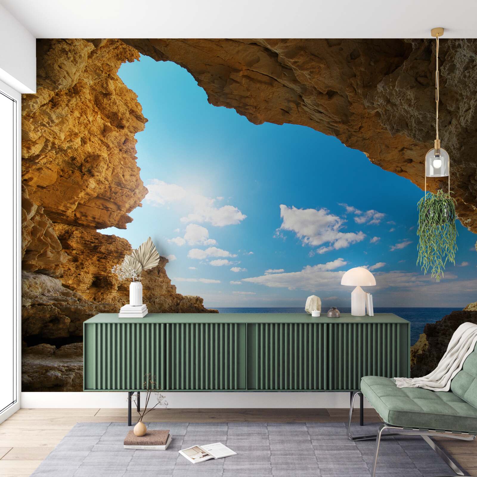 Fototapet cerul deasupra oceanului este absolut senin