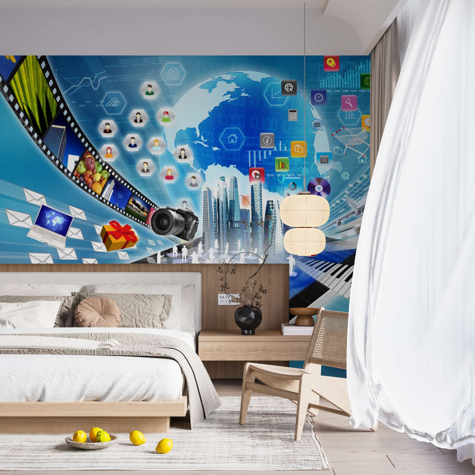 Fototapet coloană sonoră digitală abstractă