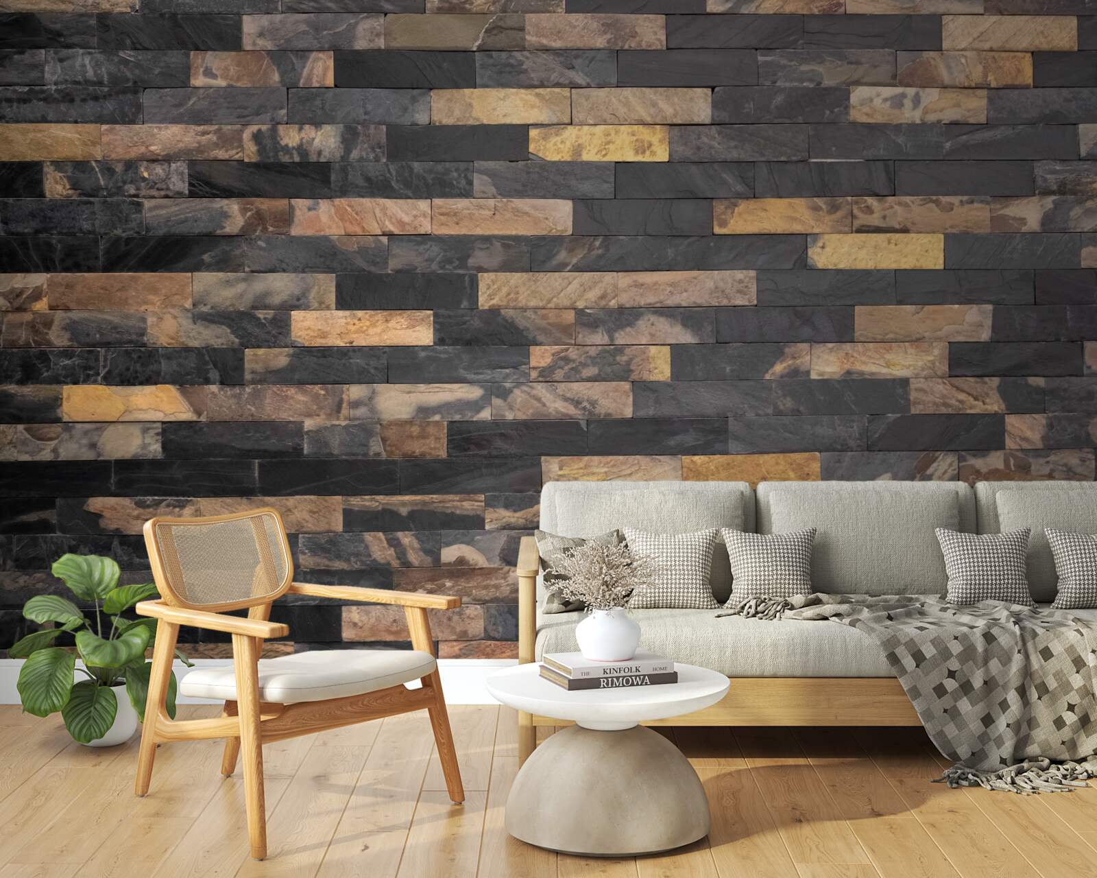 Fototapet piatră neagră-aurie așezată orizontal