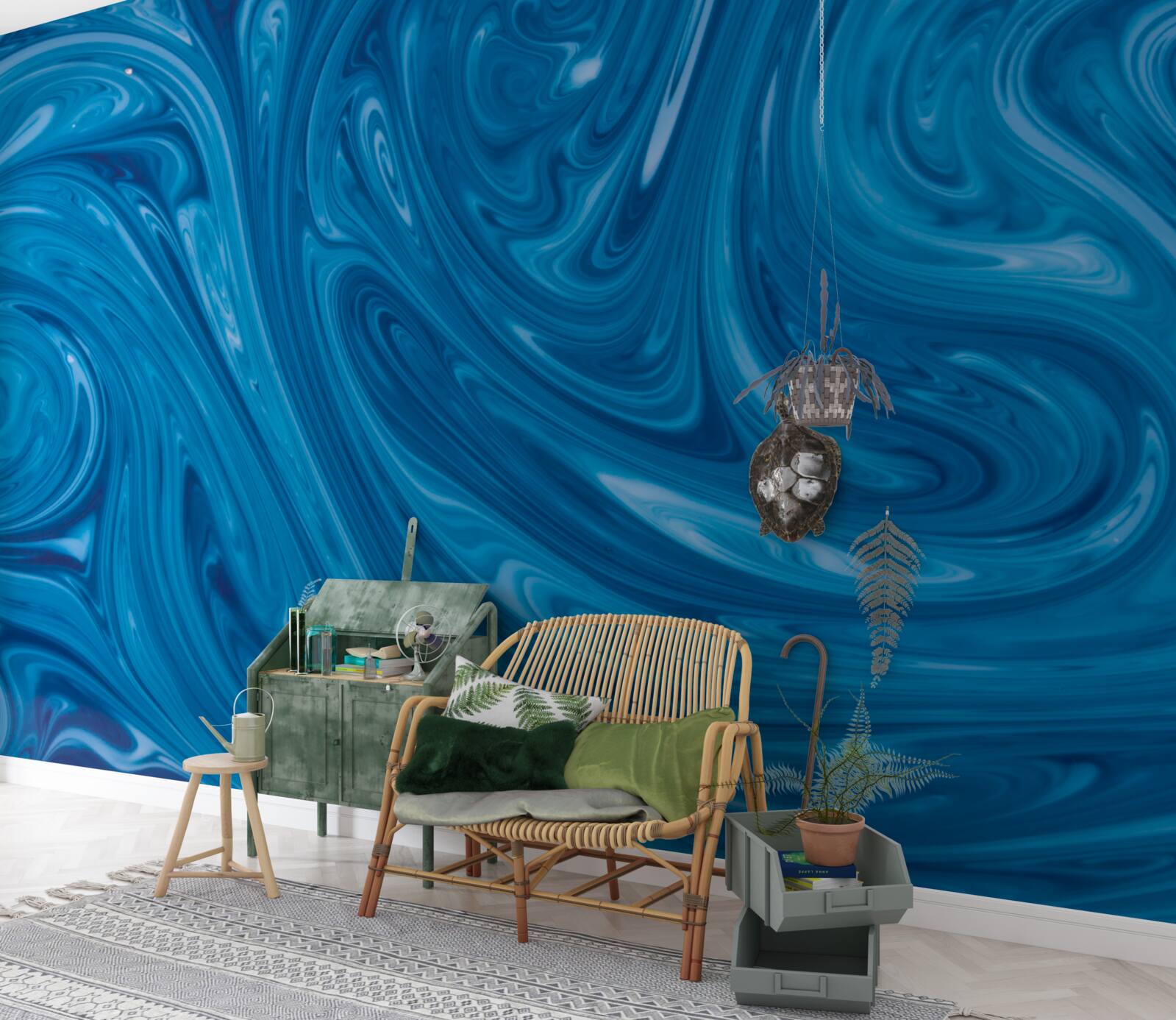 Fototapet fluctuațiile mării albastre