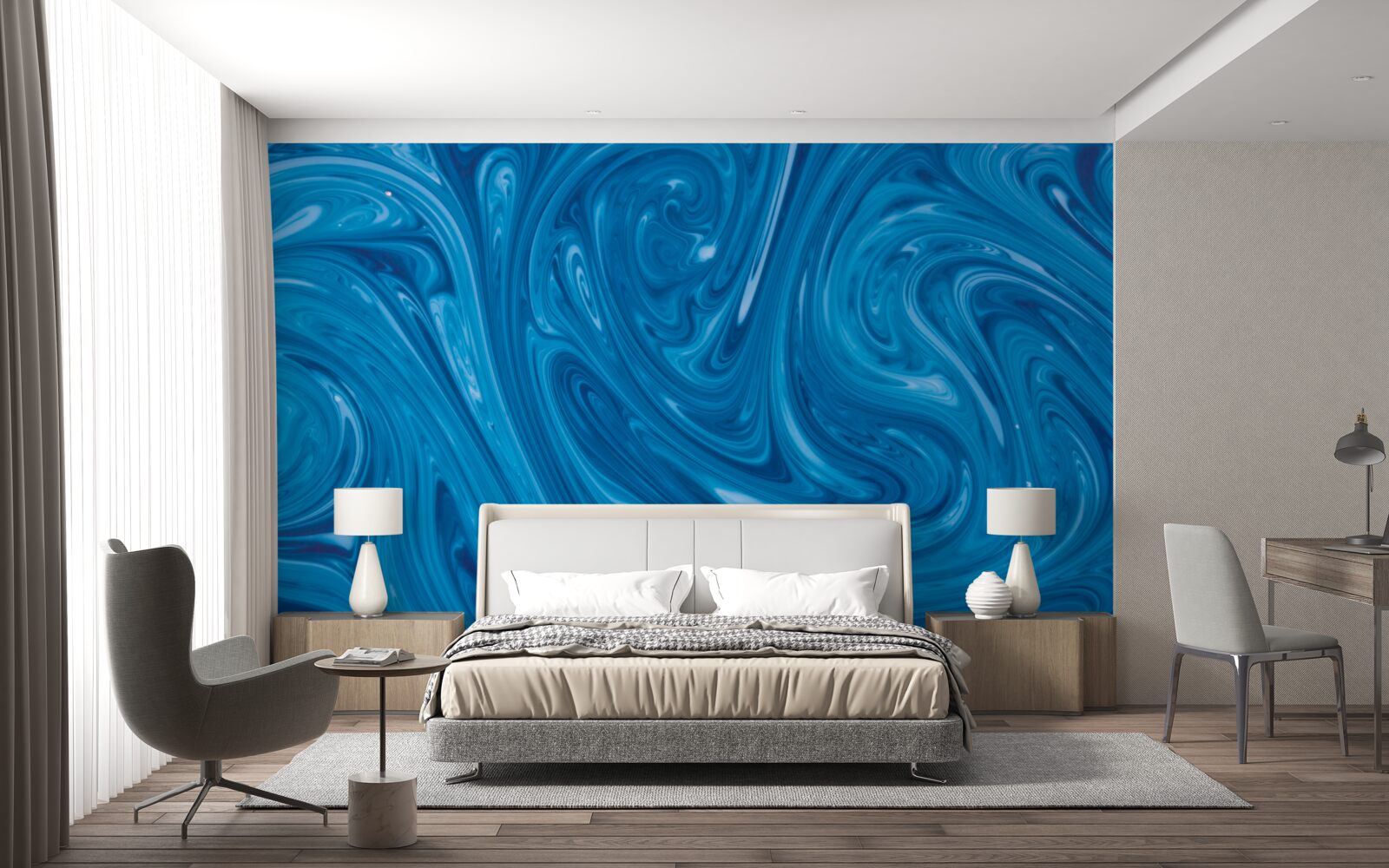 Fototapet fluctuațiile mării albastre