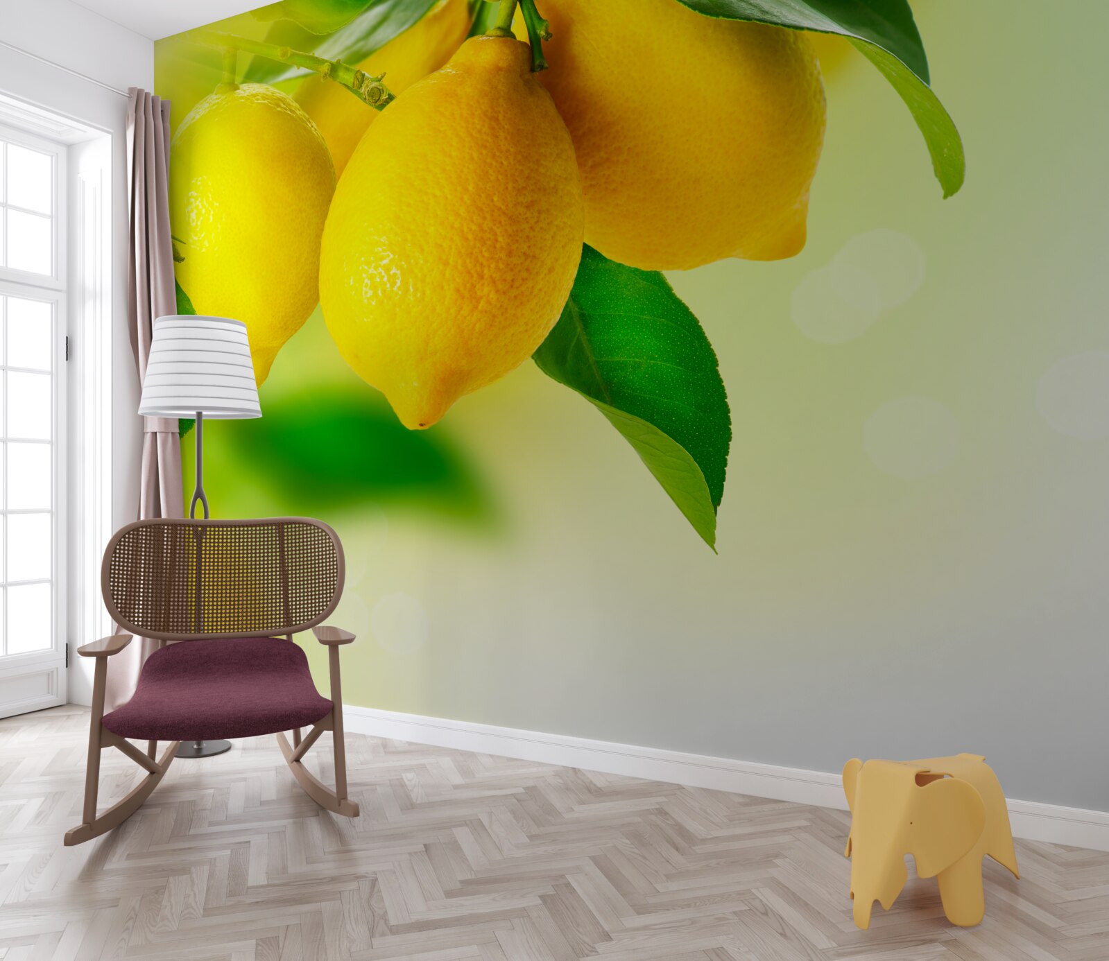 Fototapet lămâile au o culoare galbenă intensă