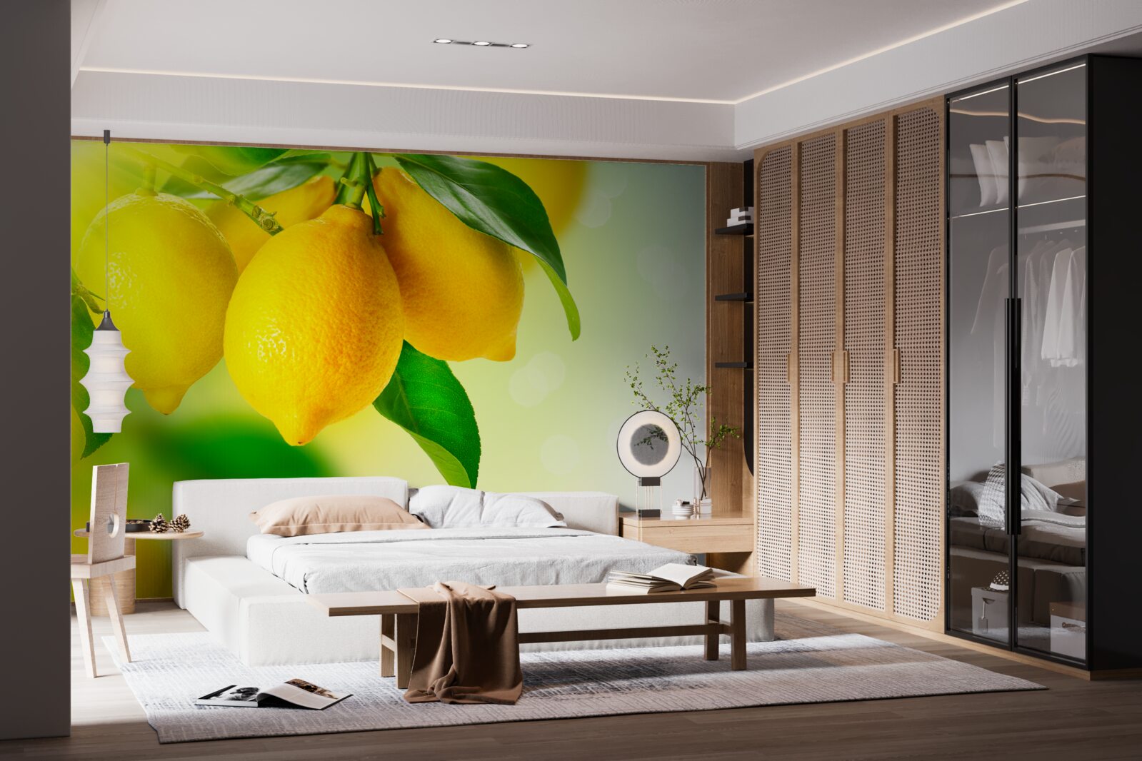 Fototapet lămâile au o culoare galbenă intensă